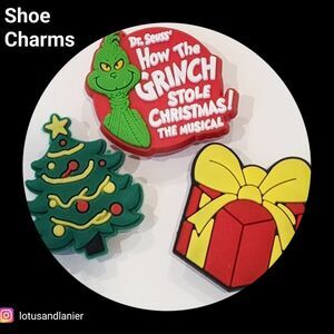 Shoe Charms "Grinch" Shoe Charms Set of 3